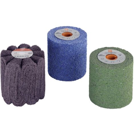Set en acier inoxydable pour le satinage de surfaces Fein