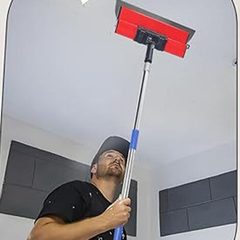 Set ergonomischer Multifunktionsspatel für Gips und Wände mit ausziehbarem Griff (10/16 Zoll, 12 Stück, Aluminium)
