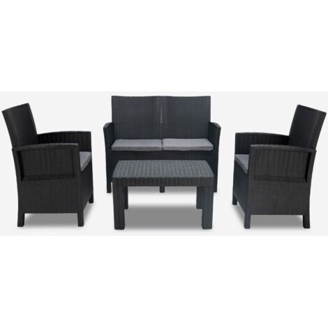 Set esterno giardino divano 2 poltrone tavolino Taormina Grand Soleil