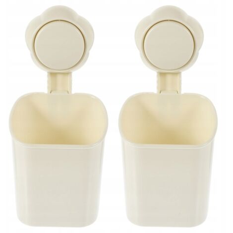 Set Étagère Salle Bain Blanc Ventouse Douche
