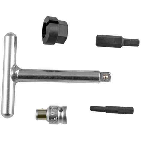 SET EXTRACTOR DE TAPONES DE CARTER DE PLASTICO Quitar tapon carter, 5 piezas