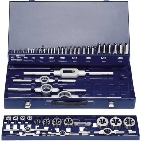 Set filettatura Exact 10723 HSS metrico M3-M20