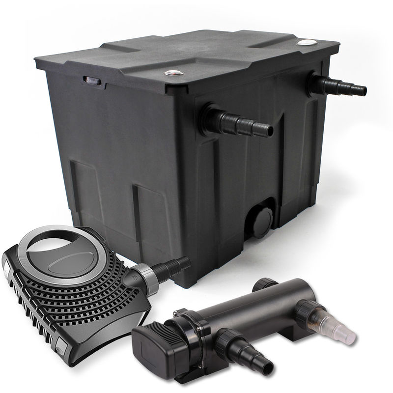 

Set filtro estanques 12000l 18W UVC Clarificador NEO8000 70W Bomba jardin