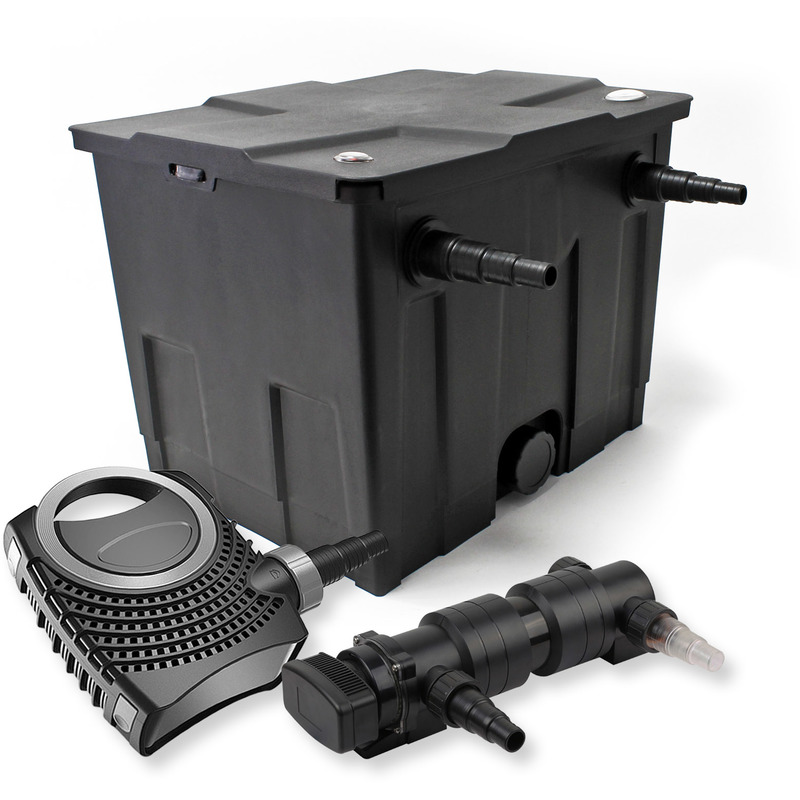 

Set filtro estanques 12000l 18W UVC Clarificador NEO8000 70W Bomba jardin