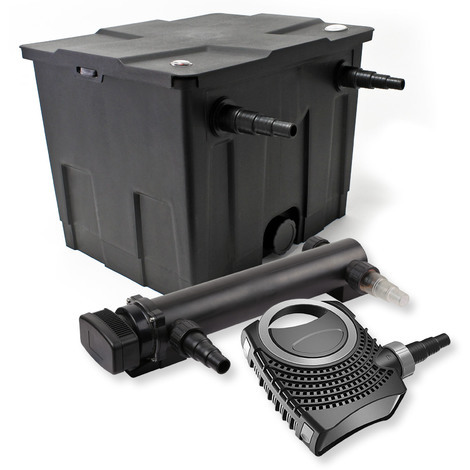 Set filtro estanques 12000l 36W UVC Clarificador NEO8000 70W Bomba jardin