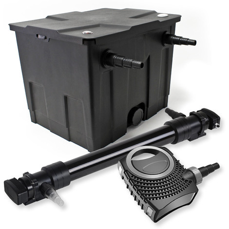 Set filtro estanques 12000l 72W UVC Clarificador NEO10000 80W Bomba jardin