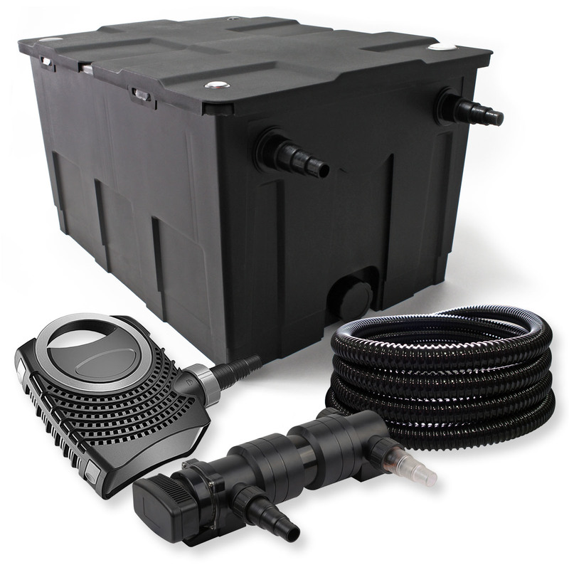 

Wiltec - Set filtro estanques 60000l 18W UVC Clarificador NEO8000 70W Bomba Tubo