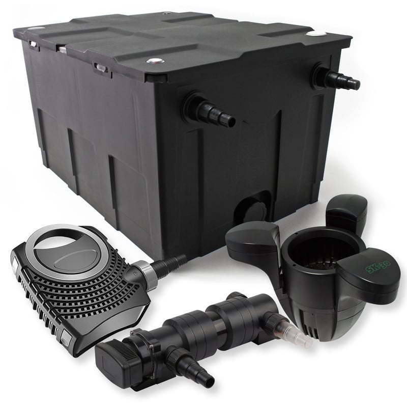 

Wiltec - Set filtro estanques 60000l 24W UVC Clarificador NEO8000 70W Bomba Skimmer