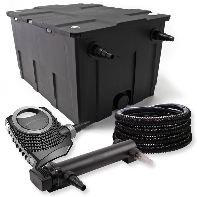 

Wiltec - Set filtro estanques 60000l 24W UVC Clarificador NEO8000 70W Bomba Tubo