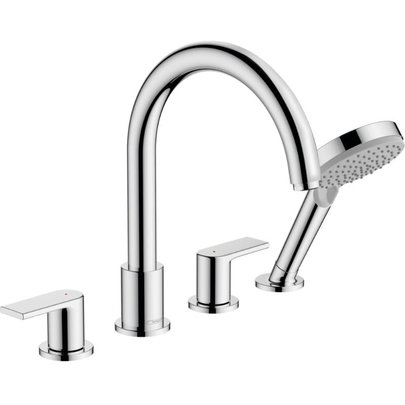 Vernis Shape - Mitigeur sur le bord de baignoire, installation 4 trous, chrome 71459000 - Hansgrohe