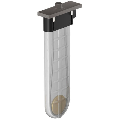 Set finition square pour support douchette bord de baignoire noir chromé brossé