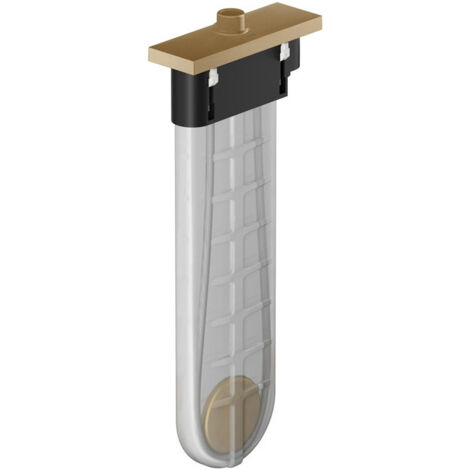 Set finition square pour support douchette sur bord de baignoire bronze brossé