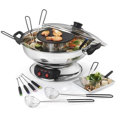 set fondue 1950w 6 tenedores - KCPFONDASIA - kitchen chef -
