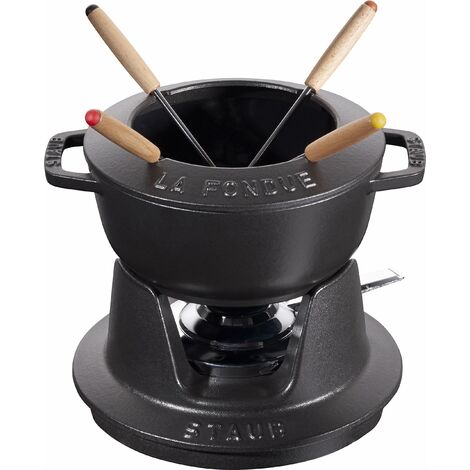 Set Fonduta Gourmet 16 cm Nero in Ghisa