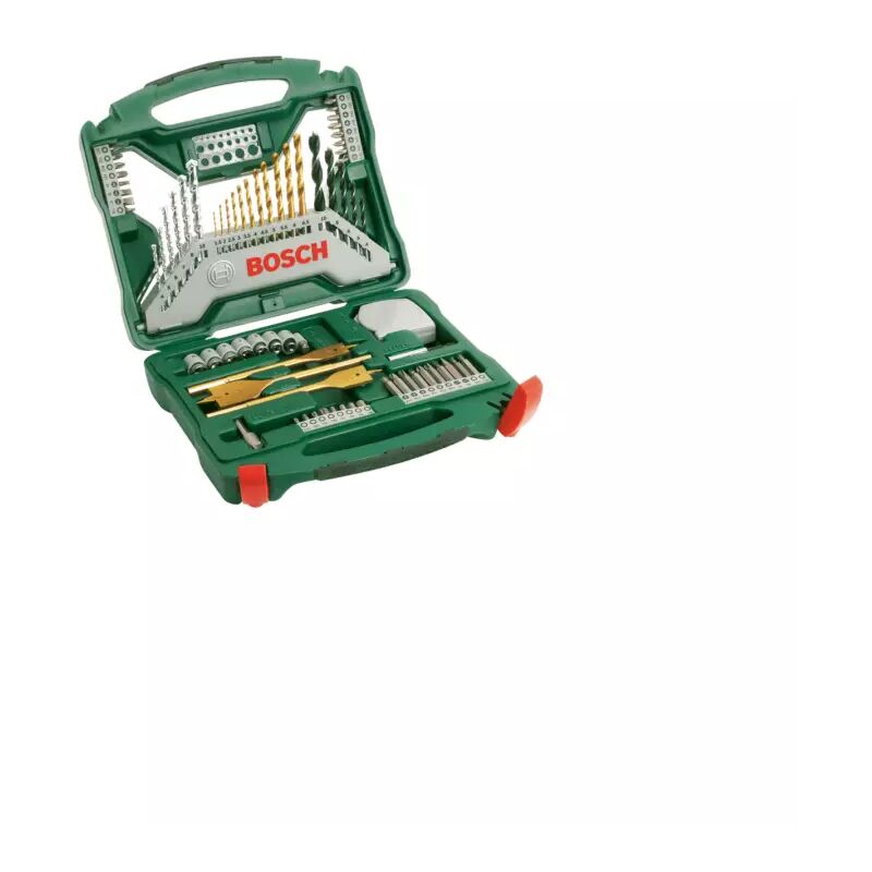 Bosch - set 70 inserti per foratura 'x-line' in metallo con rivestimento titanio