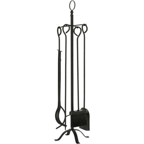Set foyer 5 pièces, accessoires métalliques pour cuisine, dimensions 20x20x82,5 cm.