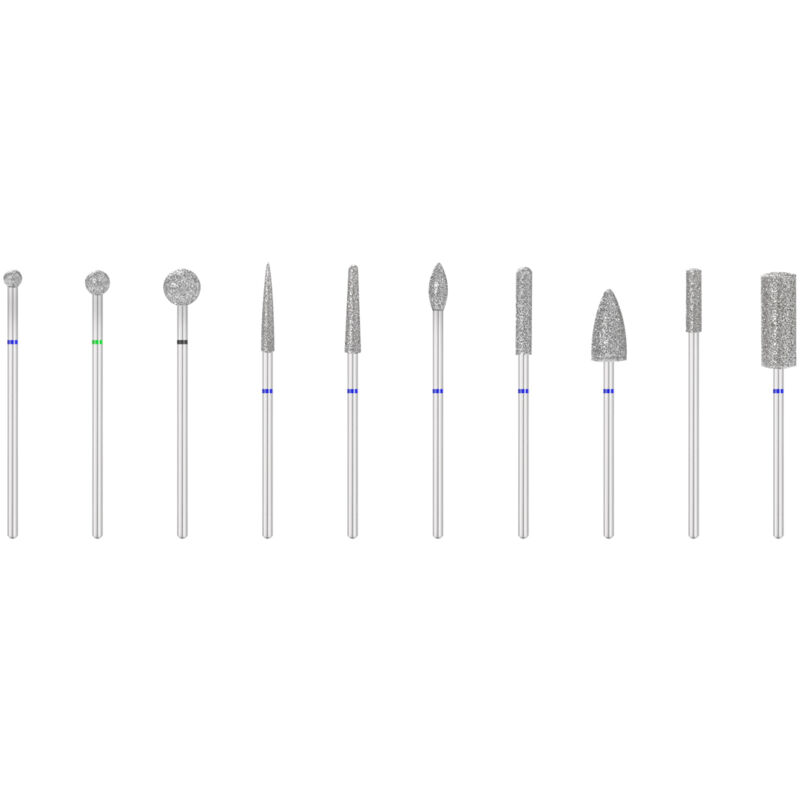 Set frese diamantate 10 pezzi