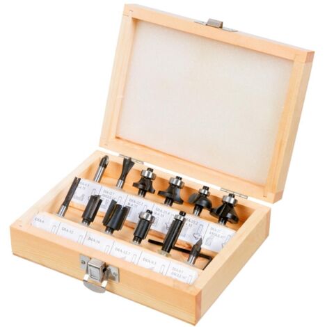 Set frese profilate verto legno gambo 8 mm