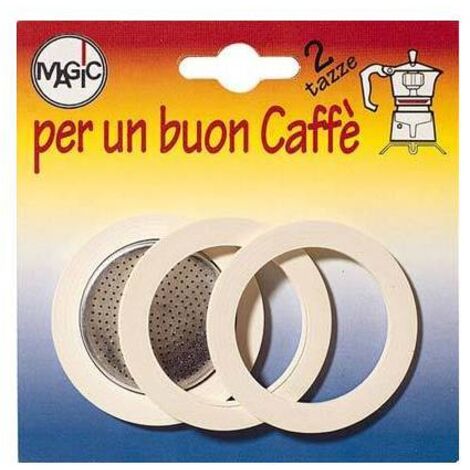 Set Guarnizione + Filtro Per Caffettiera 2 Tazze Demolli
