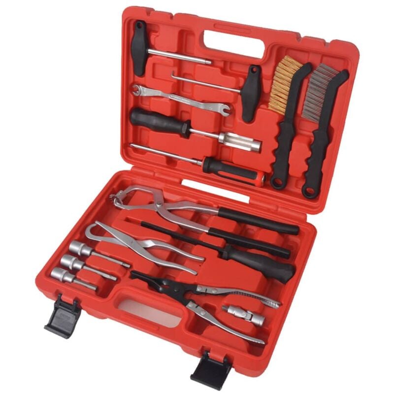 

vidaXL Set herramientas de mantenimiento y montaje de frenos 15 piezas