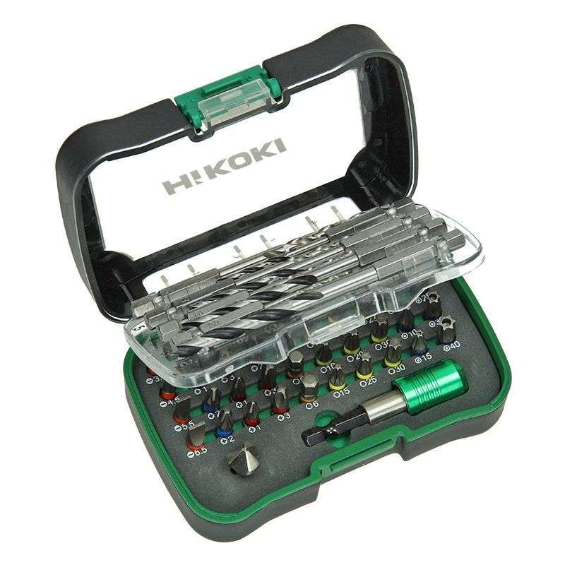 Hikoki(hitachi) - Coffret d'embouts de vissage et forets 50 pièces - hikoki - 750365 - + p-embout magn.- 1/4'