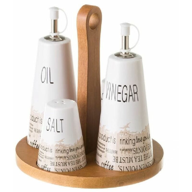 Set huilier vinaigrier salière poivrière