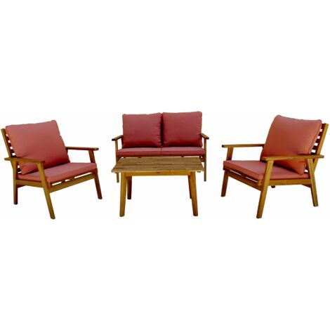 Set in legno di acacia 100% FSC