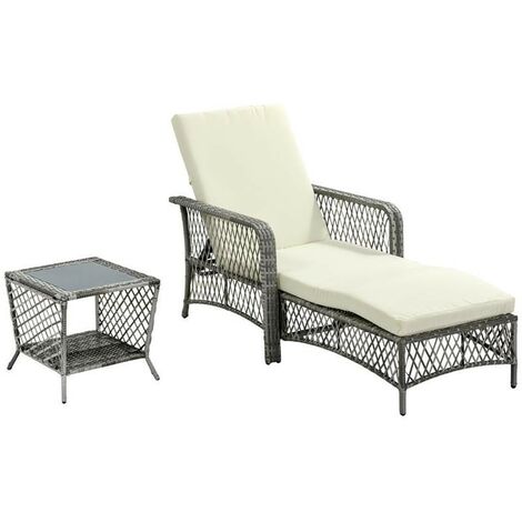 EASYCOMFORT Set di 2 Lettini Prendisole da Giardino in Legno, Pieghevoli e  con Schienale Regolabile, 195x59x30 cm