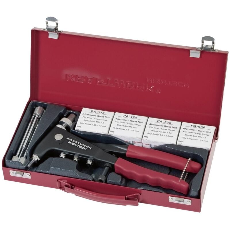 Set industrial remachadora de tuerca