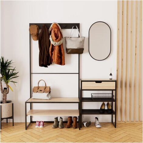 Set ingresso consolle + appendiabiti + specchio WILKO
