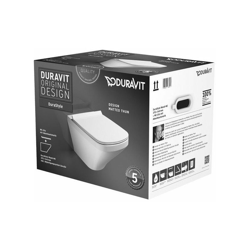 

Duravit - Inodoro suspendido DURASTYLE blanco