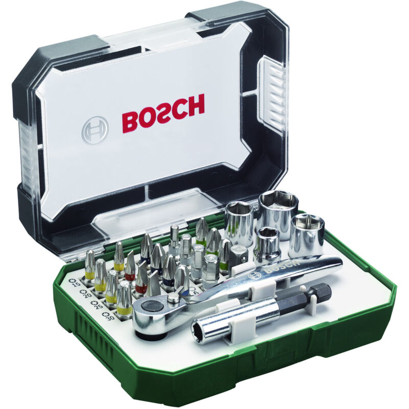Set inserti e bussole 26PZ con cricchetto attac