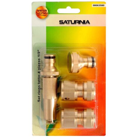 Set Irrigazione in Ottone 1/2" con 4 Pezzi. Saturnia