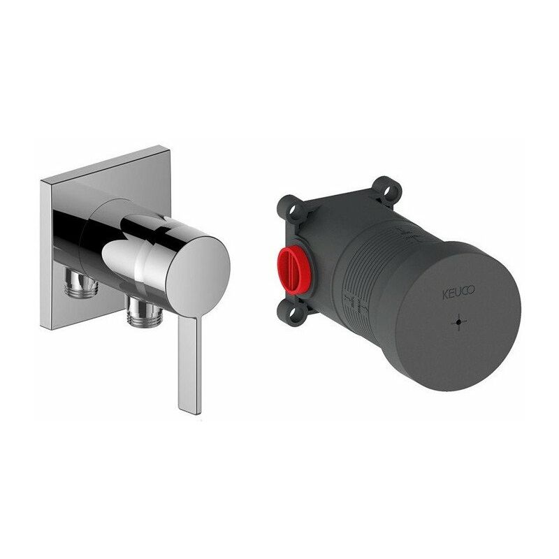 

Set IXMO SOLO mezclador monomando con conexión de manguera Ro acabado aluminio KEUCO