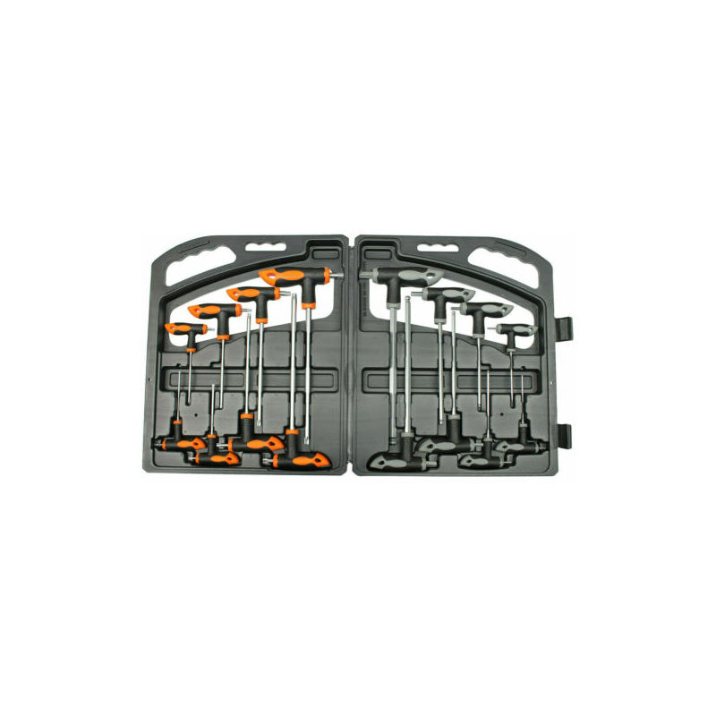 Set Kit 16 Pz Chiavi Chiave a t Esagonali e Torx