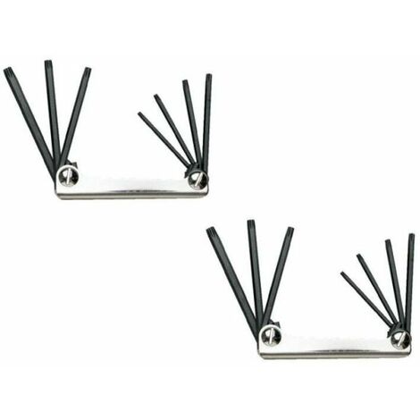 set kit chiavini Torx 8IN1 forati tascabili pieghevole T 10 15 20 25 27 30 40 45