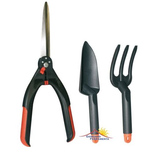 SET KIT POTATURA PIANTE GIARDINO FORBICE GUANTI TRAPIANTATORE RASTRELLO (50345)
