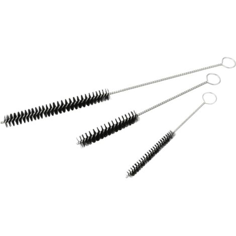 SET KIT SPAZZOLE PULIZIA SEDE INIETTORI E CANDELETTE 3pz SCOVOLI GEKO G02656