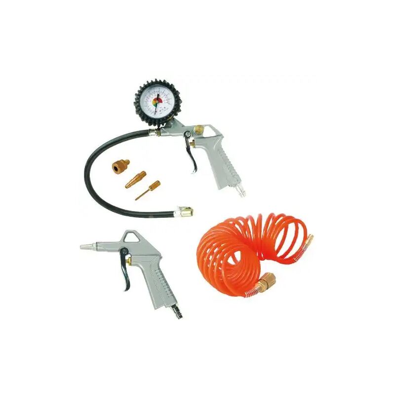 Kit di 6 Accessori per Compressore Stanley Pistola Soffiaggio Gonfiaggio