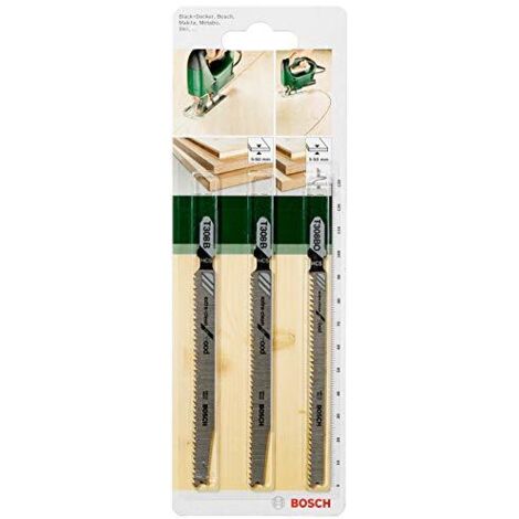 SET LAME SEGHETTO ALTERNATIVO ATTACCO A DUE DENTI 3 PZ