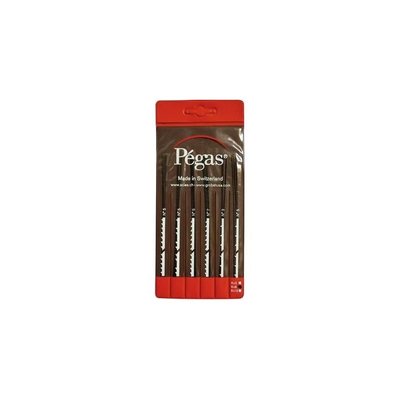 Pegas - set lames scie à chantourner 6 pcs PS906X6DI