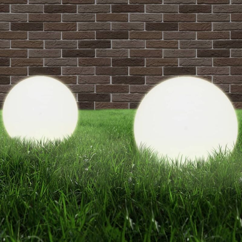 Set Lampade a led Sferiche 2 pz 40 cm in pmma - Vidaxl