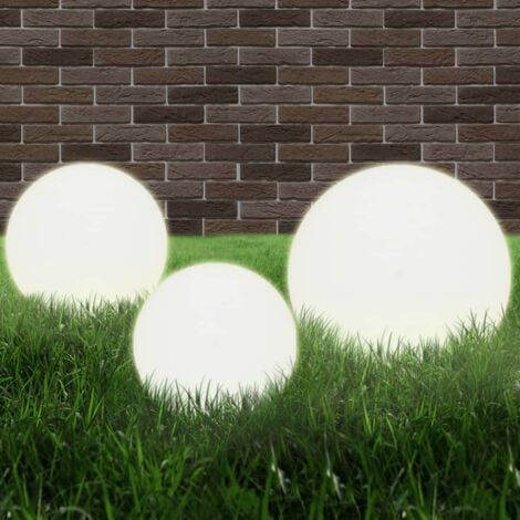 Set Lampade a LED Sferiche 3 pz in PMMA 20/30/40cm vidaXL 72957