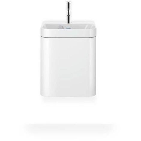 Set lavabo HAPPY D.2 PLUS 400x360mm con un foro per il rubinetto, bianco lucido