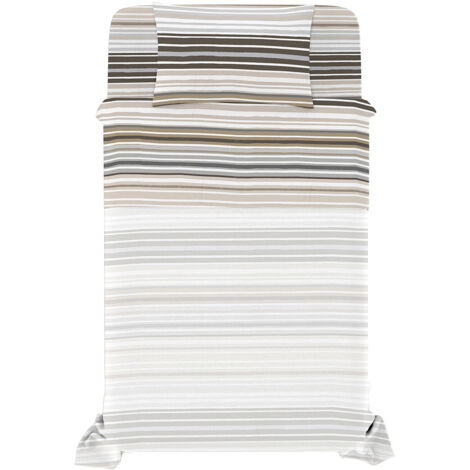 Set Lenzuola Singolo con Stampa Sopra Sotto e Federa Linea River Tigri