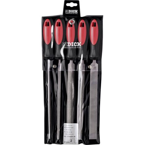 Set limes atelier 5 pcs avec manche bi-matière Dick 1314202-2K Y422791