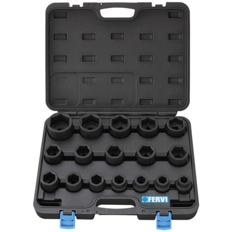 Set llaves de vaso de impacto, serie normal FERVI I217