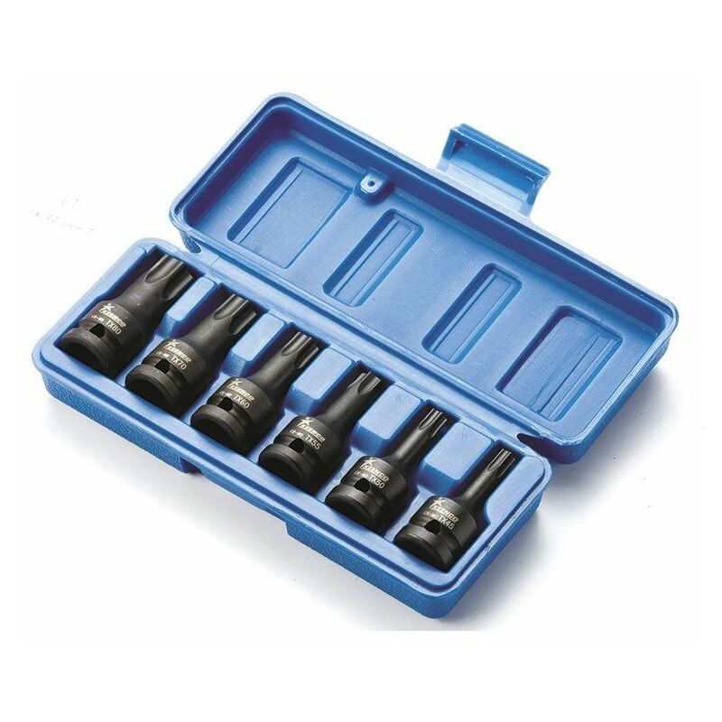 

Set llaves de vaso de impacto torx macho 1/2´´ - Fervi