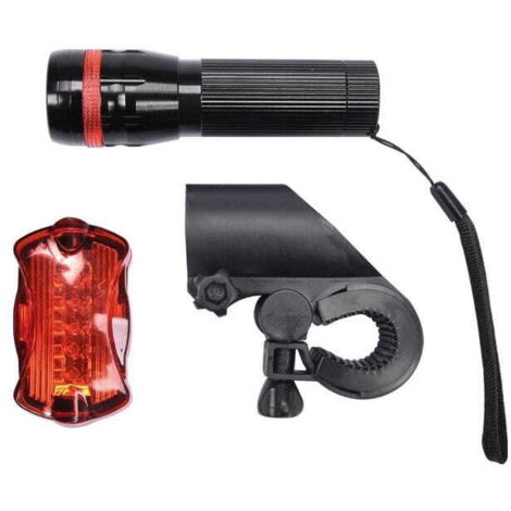 SET LUCI PER BICICLETTA VOREL: LED CREE ANTERIORE 3W + 5 LED POSTERIORI 88422