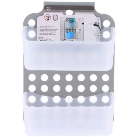 Set mampara pp + 2 cestas - gris transparente - Tendance